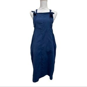 Hayden Los Angeles Navy Blue Apron Dress